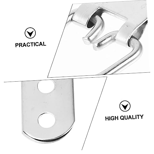 Image of 50pcs Heavy Duty Picture Frame Hooks Three for Easy Wall Hanging Durable Silver Hardware for Room Decor and Photo Display