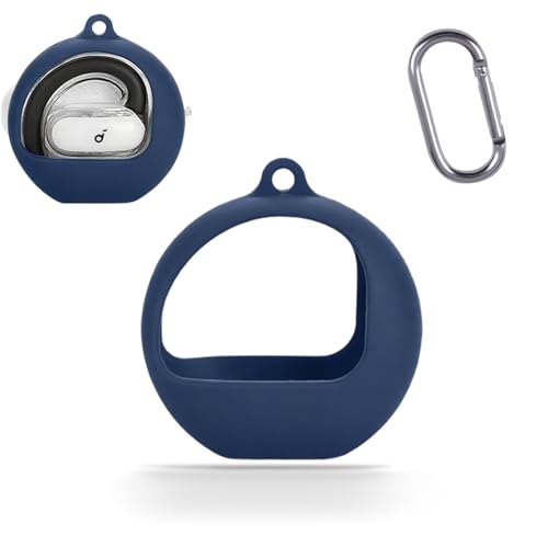 For Anker soundcore V40i �P�[�X �J�o�[ �yHUKWIMO�z �J���r�i�t��+�X�g���b�v�t�� �ϏՌ� �h�� �h�o �����[�d�\ �S�ʕی� �L�Y�h�~ Anker soundcore V40i �Ή� [�u���[ ��]