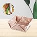 IEUDNS Folding Basket Foldable Drain Basket 23x20cm Desktop Organizer Box Crates for Kitchen Livingroom Office, Pink