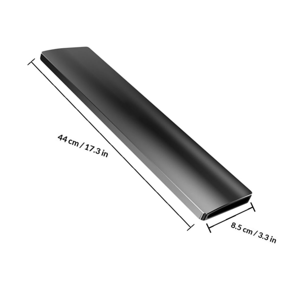 Handgelenkauflage Schwarz 104 Tasten aus Aluminiumlegierung für Tastatur | Mechanische Tastaturen, Glatte Feine Oberfläche, Einfache Montage, Ergonomische Haltung