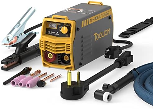 TOOLIOM 135A Stick Welder/Lift TIG,110V/220V MMA ARC Welder Machine with Lift TIG Torch Inverter Welder with Digital Display Hot Start Portable Welding Machine