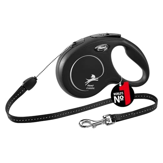 flexi New Classic S Seil 8 m schwarz für Hunde bis 12 kg 4 flexi New Classic S Seil 8 m schwarz für Hunde bis 12 kg