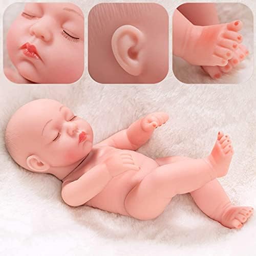 ZITA ELEMENT 10 Inch Newborn Reborn Baby Doll and Clothes Set Jumpsuit Clothes-Best Gift for Kids Girls Washable Realistic Silicone Baby Dolls with Cute Sunflower