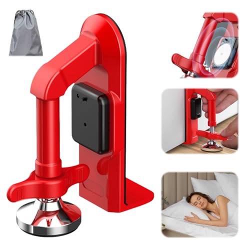 Tope de puerta con alarma, alarma para proteger su hogar y viajes, alarma antirrobo de 80 dB, dispositivo de seguridad para hotel y protección personal, tope ajustable para casa y hotel
