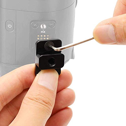 Image of SHOPEE Monitor Mount Holder Handheld Gimbal Al Alloy CNC Adapter Portable Extension 1 /4 Inch Screw External Monitor Plate Mount Compatible with Ronin S, Black