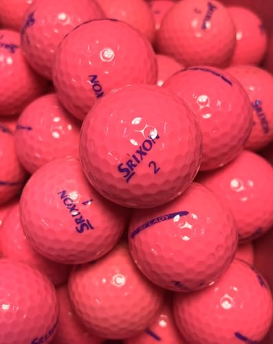 Golf Ball House…12 SF Lady Golf Balls for Srixon/Pink/Near Mint (AAAA) / Used-Recycled w/Mesh Bag