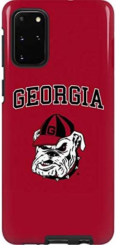 Skinit Pro Phone Case Compatible with Galaxy S20 Plus - Officially Licensed University of Georgia Logo Red Design