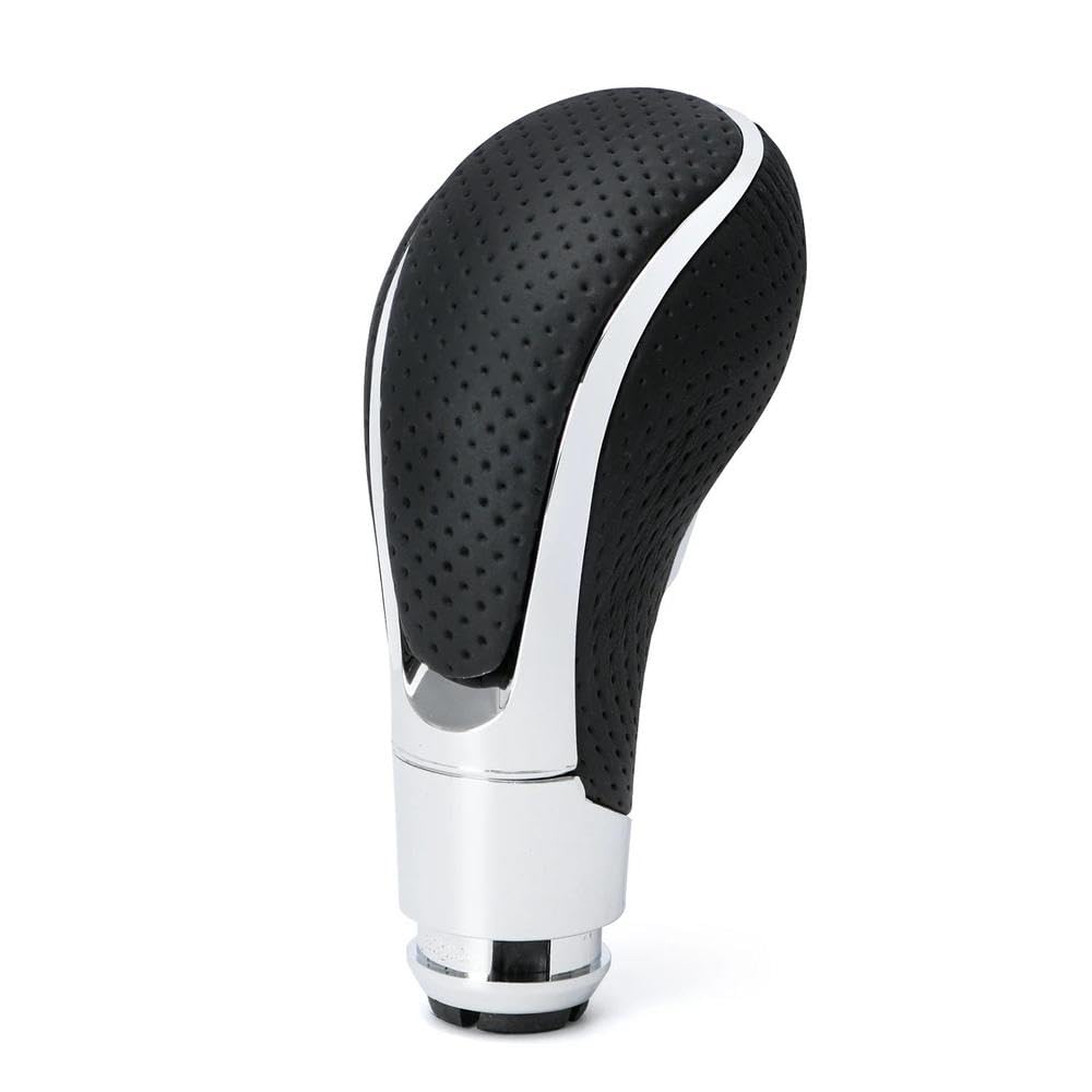 Hyasdbwe Black-Silver Automatic Gear Shift Knob Shifter Knob Lever Stick For Buick For Regal For Opel For Vauxhall For Insignia For Astra J 2008-2016 Gear Shifter Parts(Black-Silver)