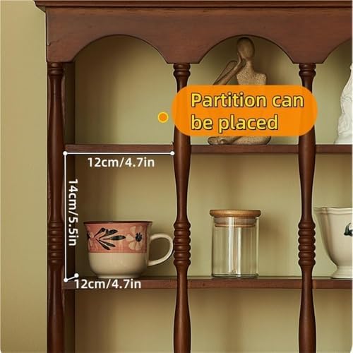 Rustic Wall-Mounted Mug Shelf, Wooden Cup Holder Rack for Coffee Mugs, Small Space Storage Solution for Kitchen, Living Room & Office, Brown Finish