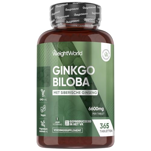 WeightWorld - Ginkgo Biloba met Siberische Ginseng - 6000 mg per portie - 90 Tabletten