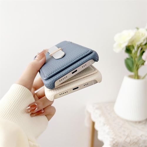 Sac à main étui iPhone 13 Pro blanc litchi pour afficher votre style