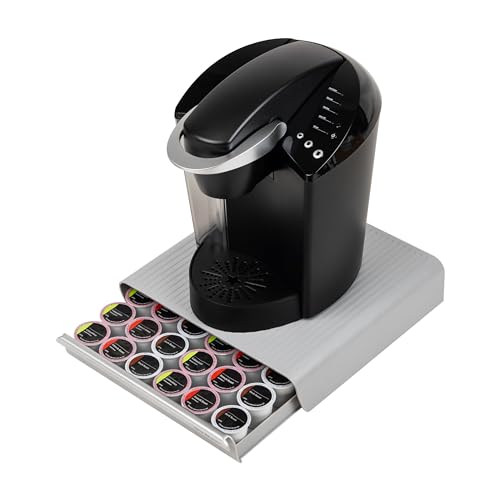 Mind Reader Single Serve Coffee Pod Drawer, 36 Pod Capacity, Countertop Organizer, 13.25"L x 12.75"W x 2.75"H, Gray by Mind Reader - Image 5