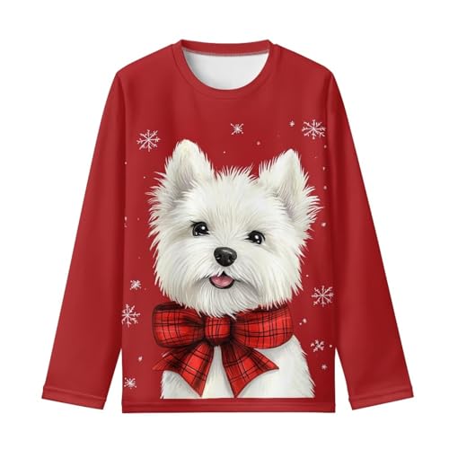 Upetstory Christmas Clothes for Boys Girls Kids Toddler Teen Long Sleeve Shirt3
