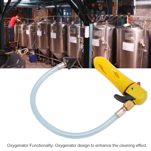 Herramienta Limpiadora de Tuberías de Drenaje de Aire Acondicionado con Función Oxigenante - Resistente y Portátil, Lanza para Manguera de Drenaje HVAC para Eliminación de Obstrucciones, Amarilla miniatura 2