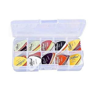 PULABO Lot de 24 médiators en plastique – Accessoires parfaits pour guitare électrique et basse – Confortables et… - Les Beatles, Paul McCartney, John Lennon, RIngo Starr, George Harrison
