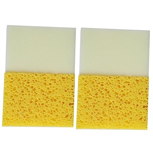 KOCKSHION 4 Piezas Esponja Cuadrada de cerámica Lavable Reutilizable borradores Esponja de Limpieza Esponja Limpieza Esponja Lavado Coche esponjas absorbentes de Agua esponjas de cerámica