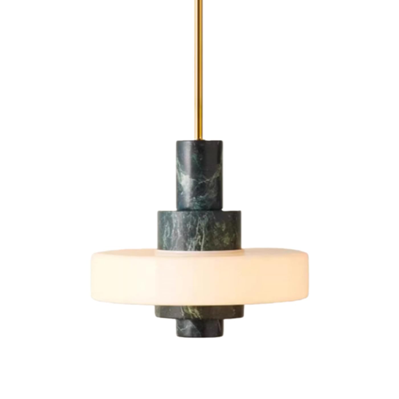 MTNROO Postmodern Bar Hanging Lamp Vintage Natural Marble Pendant Lights Mid Century LED Warm Light Ceiling Light Chandelier Eye-Friendly Lighting Fixture for Kitchen Island Restaurants Bedroom