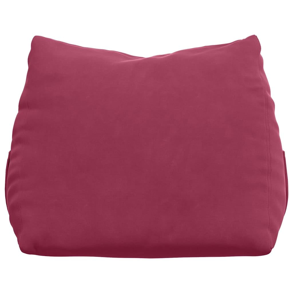 Cojín para el respaldo, color rojo vino, 45 x 20 x 35 cm, tejido de pana ergonómico, extraíble, lavable, para sofá, silla de oficina, asiento de coche, ideal como cojín lumbar, transpirable