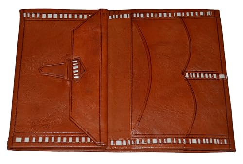 Treasures Of Morocco Handmade Moroccan By-fold Leather Wallet Large Vintage Exquisite Handy3