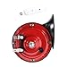CAREONLINE Red 2Pcs 300DB Super Loud Car Horns 12V Waterproof Air Horns Replacement Kit Car Air Electric Snail Double Horn Universal for Most Cars Motorcycles Trucks Trains Bikes Boats