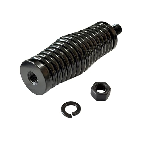 Image of CB Radio Barrel Spring Mounting Base Black Compatible with UTV ATV Truck Car Radio and LED Whip Lights