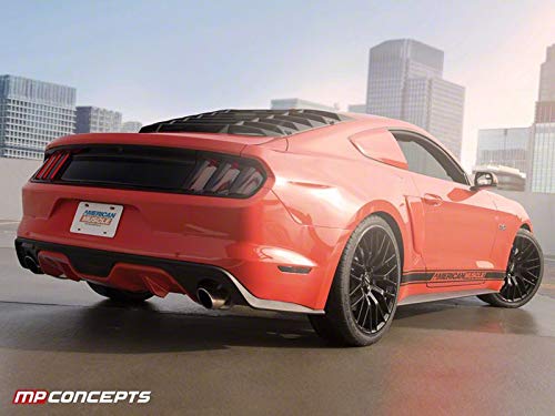 MP Concepts Full Replacement Decklid Panel; Gloss Black Compatible with 15-23 Mustang