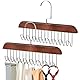 Multifunktionaler Kleiderständer mit 8 Haken, 2 Stück, platzsparend, um 360 ° drehbar, für Gürtel, Krawatten, Schals, Taschen, Organizer für Schlafzimmer und Badezimmer