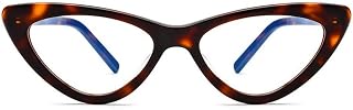 Women Cateye Blue Light Blocking Reading Glasses, Trendy Computer Reading Readers, Anti UV Eye Strains (Color : Black, Size : +2.0) (Tortoise 3)