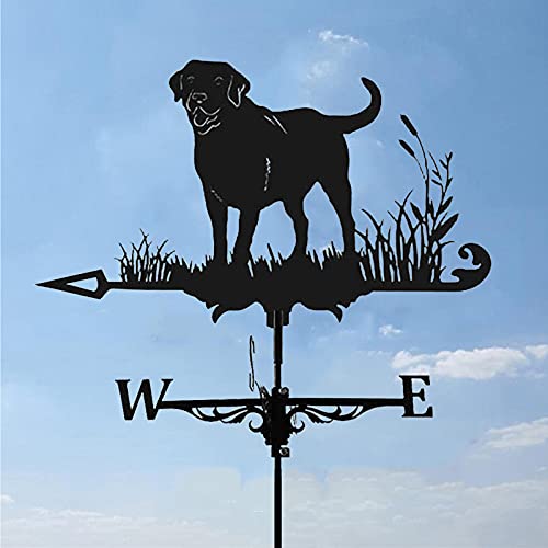 Girouette scène de ferme avec chien pour déco de jardin et toiture