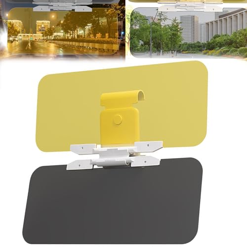 JIAMIAN Car Sun Visor, Car Light Blocking Tool Extender, Giorno e Notte Anti Glare 2-In-1 Sun Visor, Anti High Beam, Occhiali Da Giorno e Notte Portatili, Adatto a Vari Tipi Di Auto