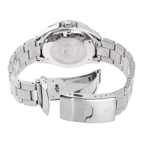 Orient Sports Kamasu V2 Graduate - Orologio Da Uomo Automatico A Carica Manuale Impermeabile Bracciale E Cassa In Acciaio Metallizzato Quadrante Nero - RA-AA0810N39B RA-AA0810N - 2