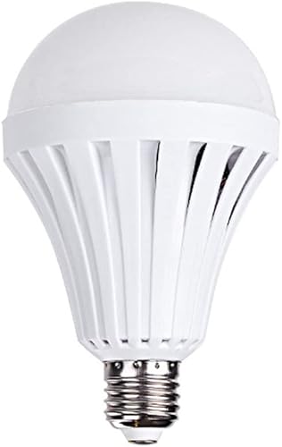 AZURAOKEY Bombilla LED de emergencia recargable lámpara LED para el hogar 57912 W bombilla de emergencia recargable E27 linterna de campamento hogar