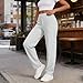 Pbawab Joggers for Women Lightweight Comfort Womens Sweatpants with Pockets Summer Sweat Pants Workout Fashion Joggers White
