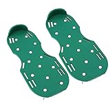 Betued Rasenspikeschuhe, arbeitssparender Kunststoff, Gute Zähigkeit, manueller Rasenvertikutierer, einmaliges Formen für die Bauindustrie (Grün)