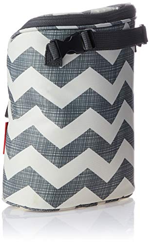 Image of Skip Hop Baby Bottle Bag, Grab & Go, Chevron , 6.75x3.5x9 Inch (Pack of 2)