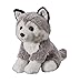 Bauer Spielwaren- Husky Peluche, 12506, Gris/Blanc, 18 cm