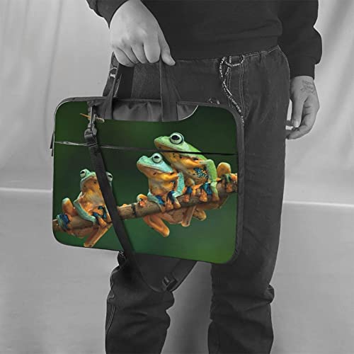 Sac ordinateur 15.6 grenouilles et libellules Debou avec poignée - 2