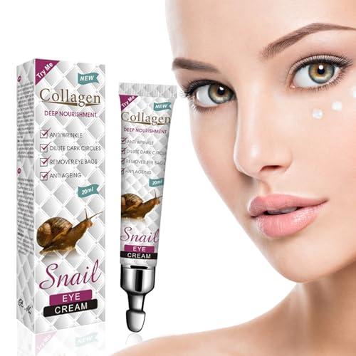 Contorno de Ojos Crema, Crema Reparadora de Ojos, Crema Contorno de Ojos Hidratante Mujer y Hombre, Sérum de Ojos, Reduce las Bolsas y Ojeras, Arrugas, Crema Ojeras 20ML