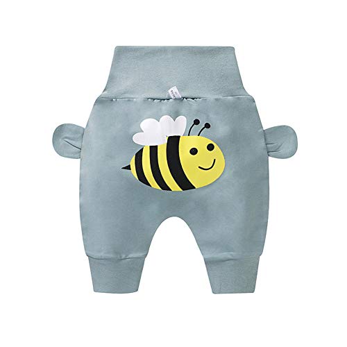 Calça de verão ACHICOO para meninos e meninas, estampa fofa, casual, solta, 9ª presilha, Gray Green