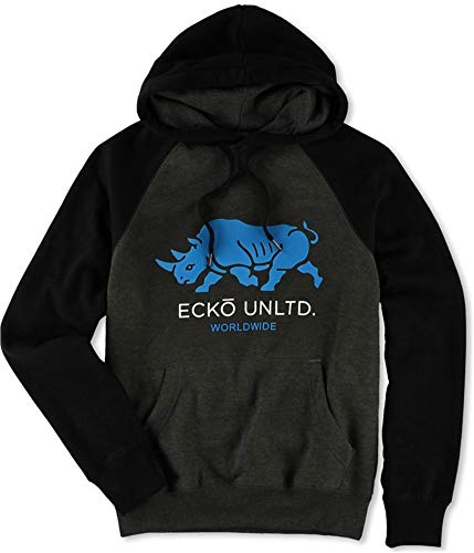 Ecko Unltd. Mens Roaming Rhino Pullover Hoodie Sweatshirt, Grey, X-Small