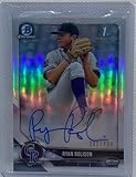 Ryan Rolison 2018 Topps 1st Bowman Chrome Prospects Refractor Auto #d 281/499 - Baseball Cards