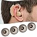 Briny River 10PCs Silicone Hearing Aid Ear Cap Eartip Compatible with Marvel Compatible with Phonak Paradise RIC, 9.4x9.3mm, M Size