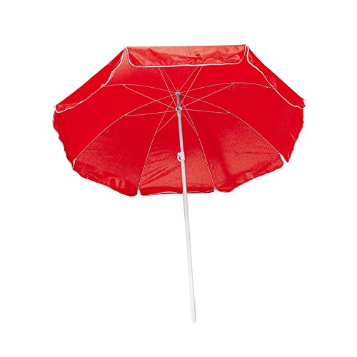 Preisvergleich Produktbild Strandschirm / Sonnenschirm / stufenlos verstellbar / Farbe: rot