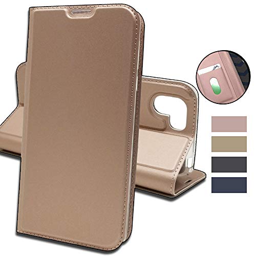 AQUOS R2 SH-03K / SHV42 706SH ケース 手帳型 SH-03K ケース SH-03K 手帳型 ケース SHV42 706SH 携帯 カバー Cavor クラシックPUレザーケーススリムフォリオブックカバー クレジットカードスロット付き ノートブック型スタンドホルダー マグネット閉鎖 AQUOS R2 SH-03Kカバー 財布型 内蔵磁気 横置きスタンド 機能 軽量 超薄型 耐摩擦 - ピンク