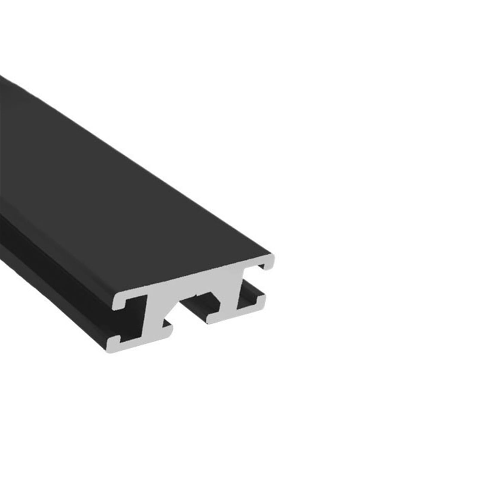 Perfil de aluminio negro 1030 tipo H, 10 x 30 mm, riel de extrusión, ranura de 6,2 mm, marco de riel lineal for carcasa de computadora, muebles de bricolaje Marco(850mm 33.46" long)