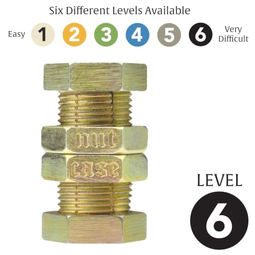 Image of BePuzzled | Nutcase Hanayama Metal Brainteaser Puzzle Mensa Rated Level 6, for Ages 12 and Up