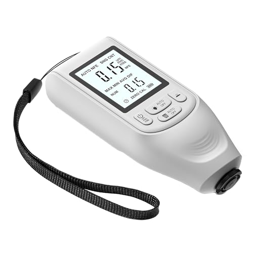 Medidor de grosor de pintura para autos con pantalla LED miniatura 1