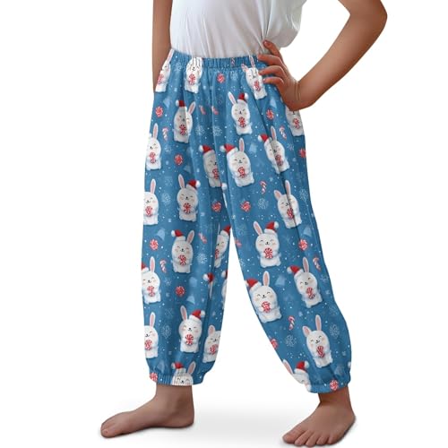 Image of Unisex Little Kids Yoga Trousers Bohemian Beach Pants Baggy Harem Activewear for Boys and Girls Age 3-10