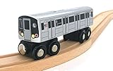 Munipals MP01-110L NYC Subway L Train 14th Street Canarsie Wooden Railway Compatible R143 Car