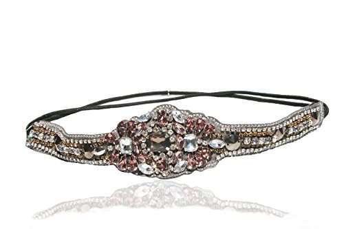 Gatsby 1920's Style Headband Elastic Stretch Headwrap with Style Guide 20 Differnt Ways to Wear Gatsby 1920's Style Headband Elastic Stretch Headwrap with Style Guide 20 Differnt Ways to Wear